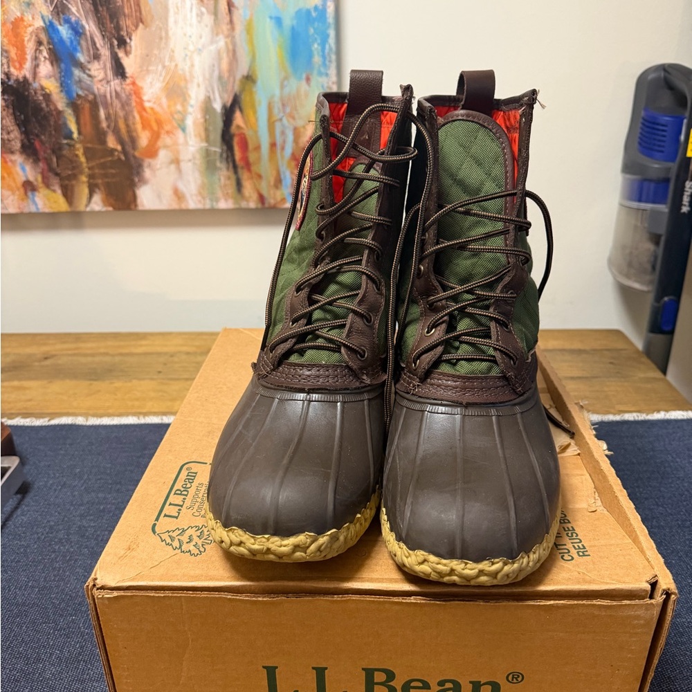 Men’s Limited Edition 10-inch LL Bean Duck Boots/Bean Boots Size 14